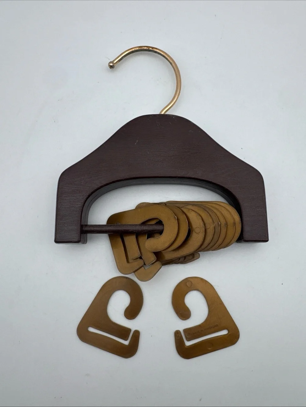 Vintage Plastic Tie Organizer Rack Hanger Necktie Scarf Belt